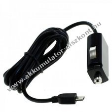 12V aut�s adapterk�bel Micro-USB 5V 2100mA 1,5m fekete