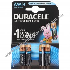 Duracell Ultra M3 mikro elem AAA 4db/csomag