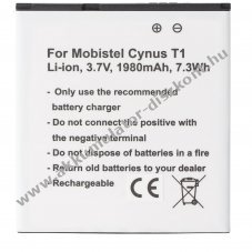 Helyettes�t� Akkumul�tor MOBISTEL Cynus T1 BTY26179 BTY26179MOBISTEL/STD mobiltelefon