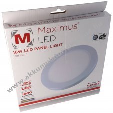 MAXIMUS LED mennyezeti panel 18W 1800lm 225x20mm feh�r ultraslim
