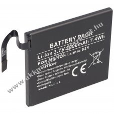 Helyettes�t� Akkumul�tor Microsoft Lumia 925 / Nokia Lumia 925 BL-4YW mobiltelefon