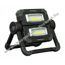LED munkal�mpa 1000 lumen 2x10W COB LED 4db AA alk�li elem