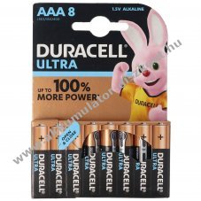 Duracell Ultra Power AAA mikro elem 8db/csomag LR03