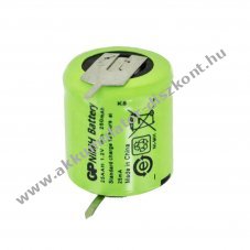 Helyettes�t� Akkumul�tor GP Batteries N-110AA 1/3 AA Mignon ceruza Akkumul�tor 1,2V 110mAh ipari NiMH