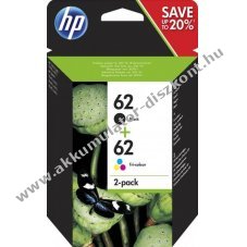 Eredeti HP tintapatron kombipack N9J71AE NR.62/C2P04AE NR.62/C2P06AE fekete/sz�nes nyomtat�