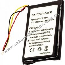 Helyettes�t� Akkumul�tor Navigon 3300 3310 3310 MAXE 4310 3,7V 1200mAh GPS �s navig�ci� Li-Ion/Li-Polymer