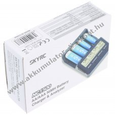 SkyRC NC1500 intelligens t�lt� AA Mignon ceruza AAA Micro 4x f�ggetlen csatorna LCD NiMH/NiCd