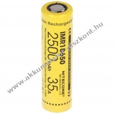 Nitecore 18650IMR 3,7V 2500mAh Akkumul�tor max.35A Li-Ion