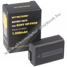 Nitecore NP-FW50 NC-BP001 videokamera Akkumul�tor 7,4V 1030mAh Li-Ion