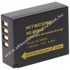 Nitecore NP-W126S f�nyk�pez�g�p Akkumul�tor 7,2V 1140mAh Fujifilm