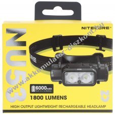 Nitecore NU53 ultrak�nny� fejl�mpa 1800lm 21700 6000mAh Akkumul�tor Li-Ion