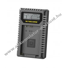 Nitecore UCN5 USB-C 2-ny�l�sos t�lt� Canon LP-E17 kompatibilis f�nyk�pez�g�p, videokamera