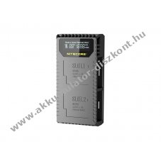 Nitecore UGP5 USB t�lt� LCD kijelz�vel GoPro HERO 5 Black Akkumul�tormul�torokhoz