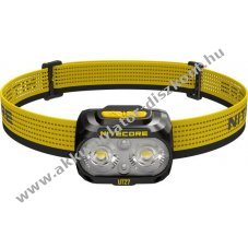 Nitecore UT27 MCT fejl�mpa Dual Power 800lm ultrak�nny� 74g IP66 s�rga fejp�nt
