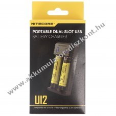 Nitecore UI2 USB t�lt� 2x800mA 3 LED 21700 max77mm