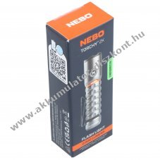 NEBO NEB-0033-G TORCHY 2K 2000 lumen zsebl�mpa USB-C t�lt�ssel