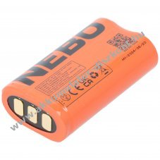 NEBO 2x21700 3,7V 9000mAh zsebl�mpa Akkumul�tor Li-Ion