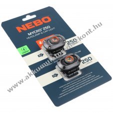NEBO MYCRO 250 LED fejl�mpa 2db/csomag