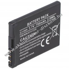 Helyettes�t� Akkumul�tor Nokia BL-4B 3,7V 650mAh Li-ion