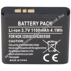 Helyettes�t� Akkumul�tor Nokia N93 BP-6M 3,6V 600mAh Li-ion