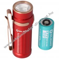 Olight Baton 3 Premium Edition eleml�mpa 3,7V 550mAh Akkumul�torval �s piros t�lt�tokkal