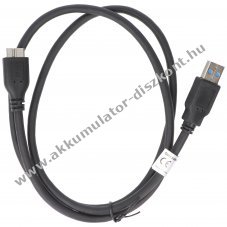 Adatk�bel USB A - Micro-USB 3.0 B 1,0m fekete