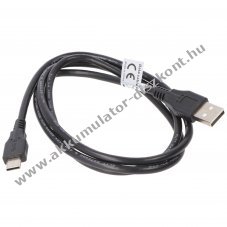 USB Type C (USB-C) - USB A (USB-A 2.0) adatk�bel 1,0m 3A fekete