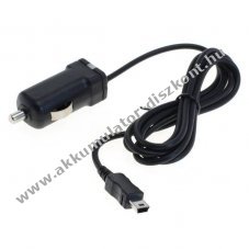 Aut�s Mini-USB t�lt�k�bel 1A 12-24V 5V fekete