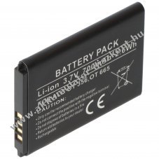 Helyettes�t� Akkumul�tor Alcatel One Touch 356 665 665x mobiltelefon 46,9x33,9x4,6mm