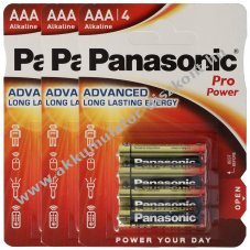 Panasonic Pro Power AAA (mikro/LR03) 12db/csomag hagyom�nyos elem