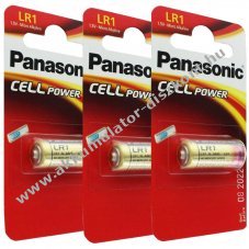 Panasonic PowerMax3 LR1 (N) 3db/csomag hagyom�nyos elem