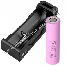 Samsung 18650 3,7V 3500mAh Akkumul�tor Pard NV007A t�lt� f�nyk�pez�g�p videokamera Li-ion