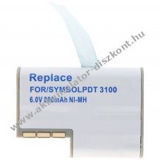 Helyettes�t� Akkumul�tor Symbol PDT3100 PDT3110 PDT3120 PDT3140 PDT3142 6,0V 700-800mAh NiMH