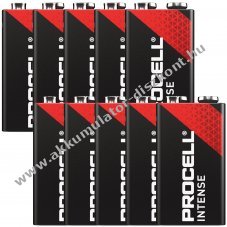 Duracell Procell Intense 9V 1,5V 10db/csomag alk�li ipari elem