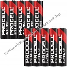 Duracell Procell Intense AAA (Micro) LR03 1,5V 10db/csomag hagyom�nyos elem alk�li