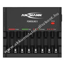 Ansmann Powerline 8 1-8 AA/AAA akkumul�tor t�lt�  USB 5V1000mA 1001-0006