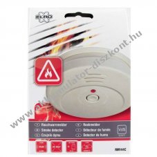 Helyettes�t� elem Fotoelektromos f�st�rz�kel� 85dB(A) 9V elemmel egy�tt feh�r EN14604 VdS G207082