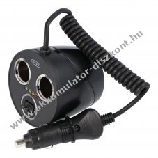 12V kett�s t�lt� micro-USB csatlakoz�val aut�s haszn�latra