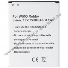 Helyettes�t� Akkumul�tor Wiko Robby V3750AN 5212 P104-T19001-000 mobiltelefon