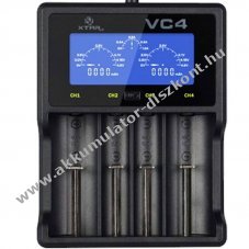 Helyettes�t� Akkumul�tor gyorst�lt� 4-csatorn�s egyedi vez�rl�s 4db CR123A 850mAh 1db AccuSafe Li-Ion