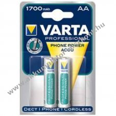 Helyettes�t� Akkumul�tor Varta 2,4V 1700mAh Olympia CT1 Europhone 200 Harmony Melody DECT telefon NiMH