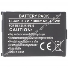 Helyettes�t� Akkumul�tor mobiltelefon Siemens C35 C35i M35 M35i S35 S35i 3,6-3,7V 1300mAh Li-Ion