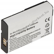Helyettes�t� Akkumul�tor mobiltelefon Siemens C25 V30145-K1310-X103 1200mAh Li-Ion