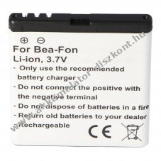 Helyettes�t� Akkumul�tor Bea-Fon SL652A SL652AF SL652AD SL660 SL670 3,7V 1000mAh mobiltelefon Li-Ion