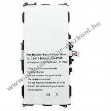 Helyettes�t� Akkumul�tor Samsung Galaxy Note 10.1 2014 Edition T8220E Li-Polymer