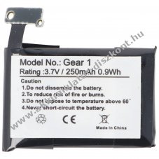 Helyettes�t� Akkumul�tor Samsung Gear 1 SM-V700 B030FE GH43-03992A SP48223 3,7V 250mAh okos�ra Li-Polymer