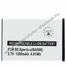Helyettes�t� Akkumul�tor Sony Ericsson ST25i Xperia U BA600