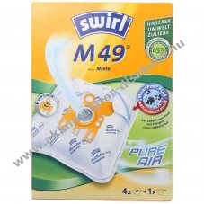 Swirl porsz�v�zs�k M49 MicroPor Plus 4db/csomag + motorfilter Miele