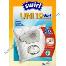Swirl univerz�lis porzs�k UNI10net meger�s�tett 10-20cm O59-70mm K�rcher Hoover Nilfisk-Qalto