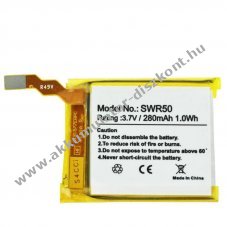 Helyettes�t� Akkumul�tor Sony SmartWatch 3 SWR50 GB-S10 GB-S10-353235-0100 3,7V 280mAh okos�ra Li-Polymer